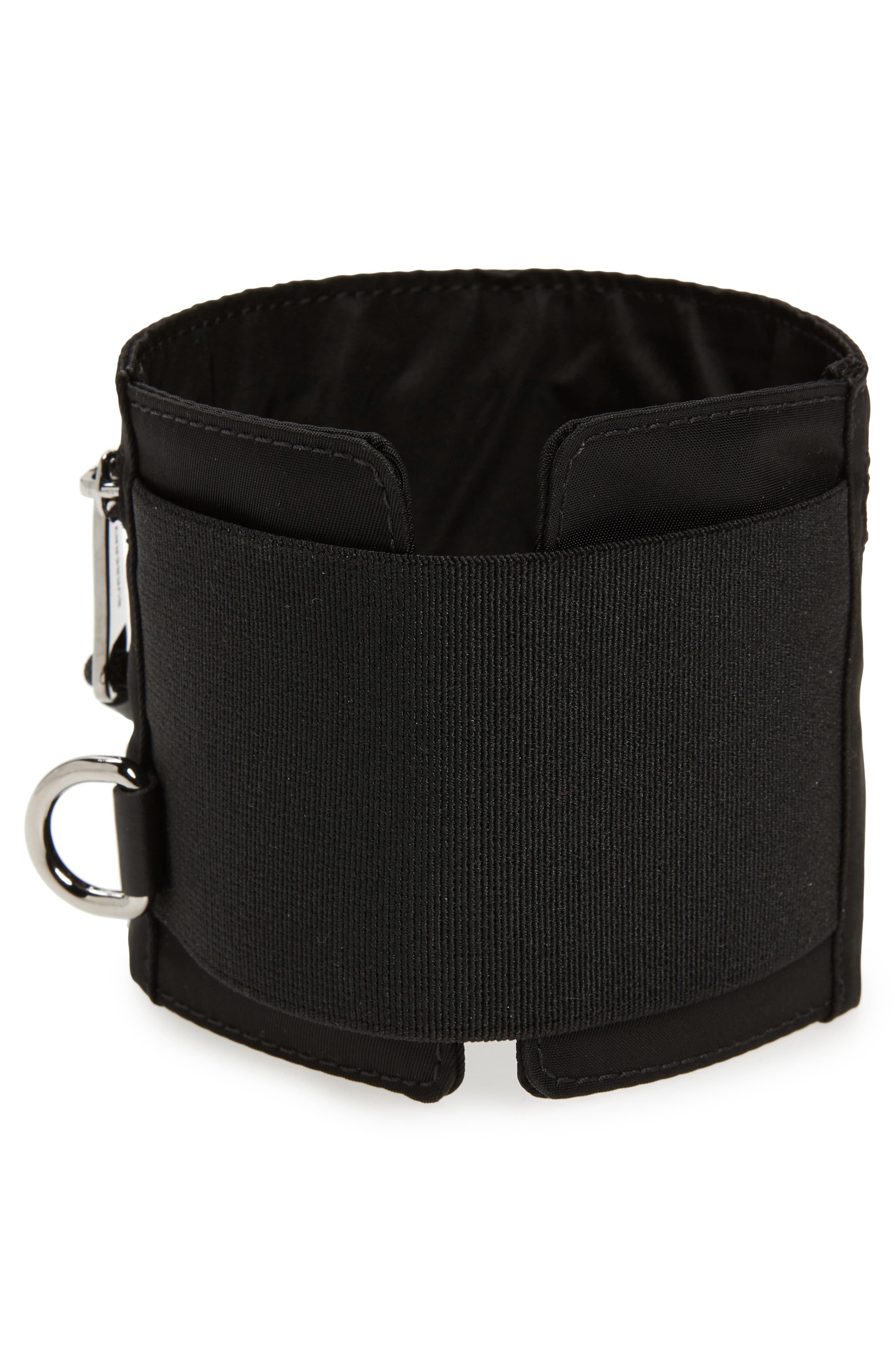 Burberry Logo Nylon Pocket Armband, Alternate, color, 