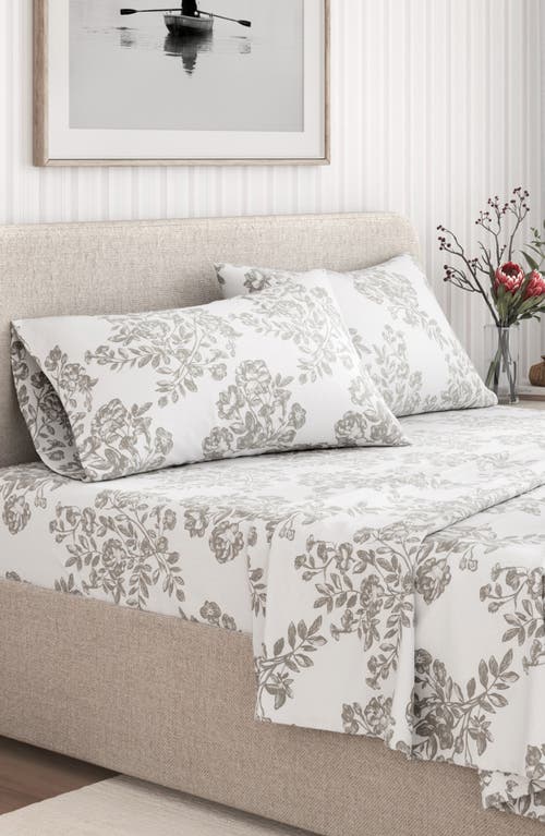 Woven & Weft Turkish Cotton Flannel Winter Floral Sheet Set
