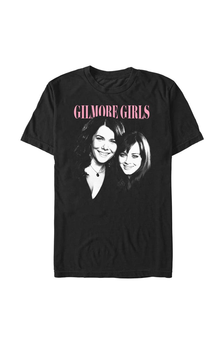 Gilmore Girls Men's Gilmore Girls Mom & Daughter Duo Portrait Graphic T-Shirt, Main, color, Black