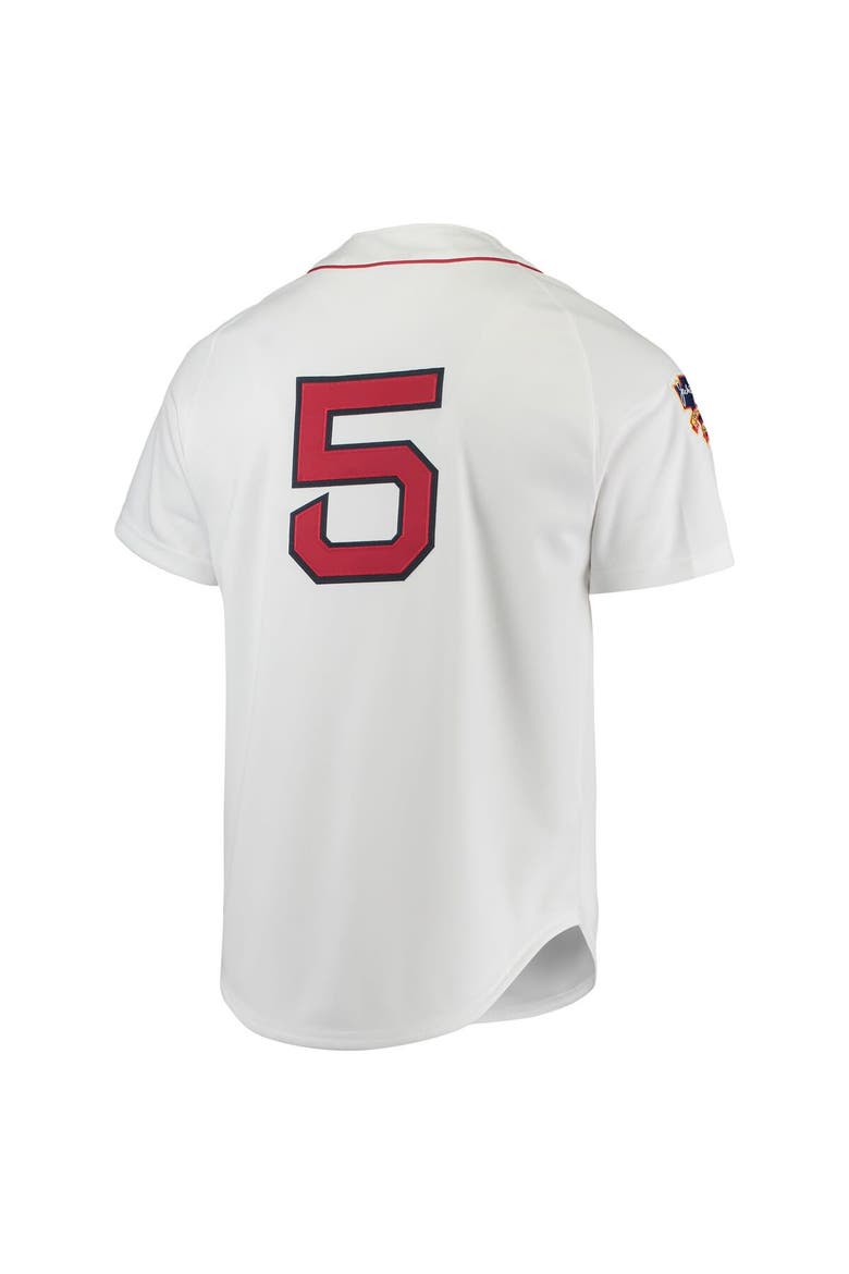 Men's Mitchell & Ness Nomar Garciaparra White Boston Red Sox 1997 Cooperstown Collection Authentic Jersey, Alternate, color, White