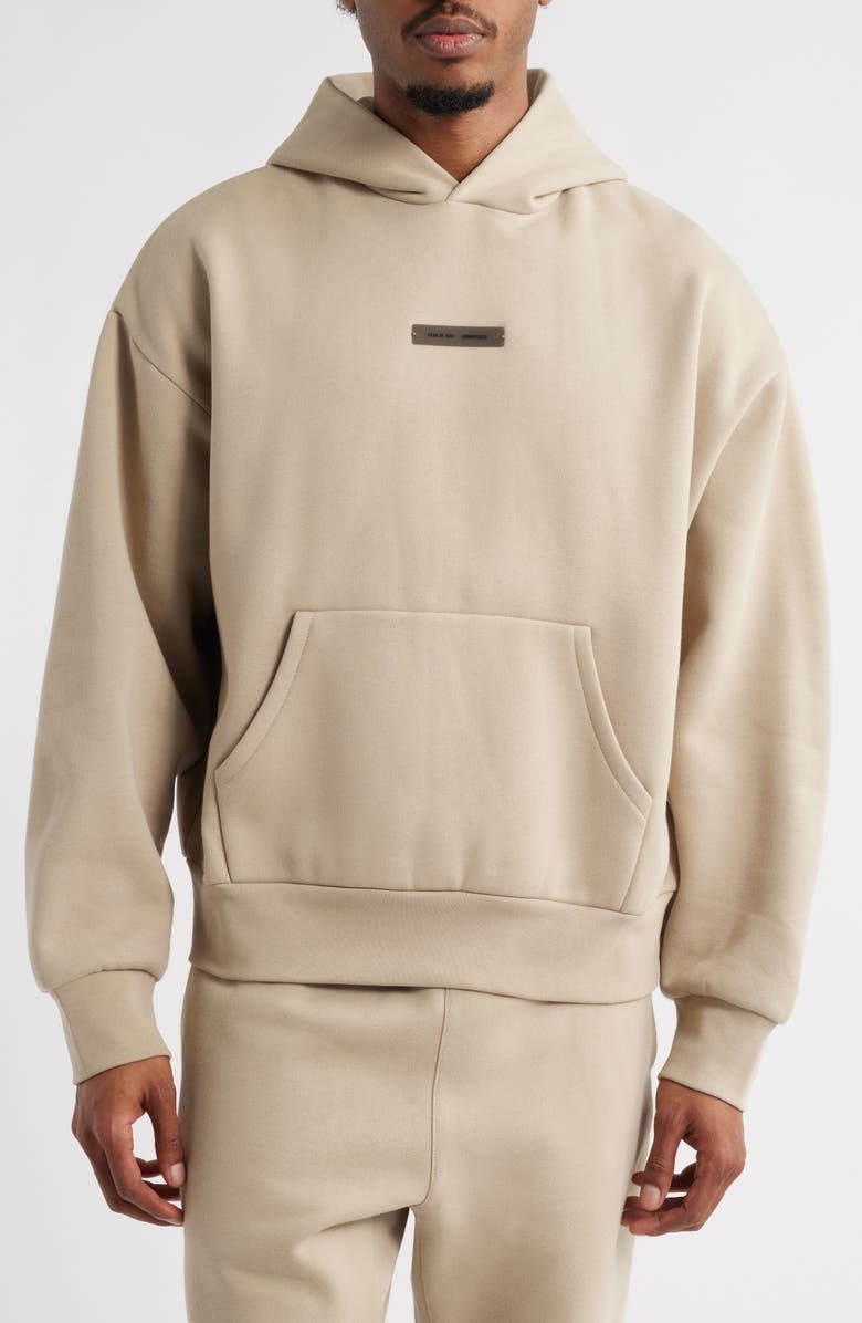 Fear of God Essentials Classic Fit Fleece Hoodie, Main, color, Timber