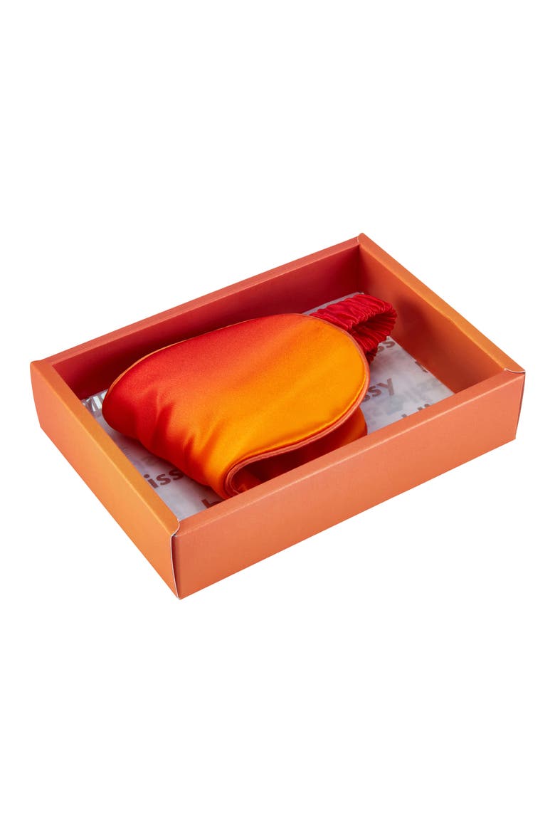 Silk Sleep Mask, Alternate, color, ORANGE OMBRE