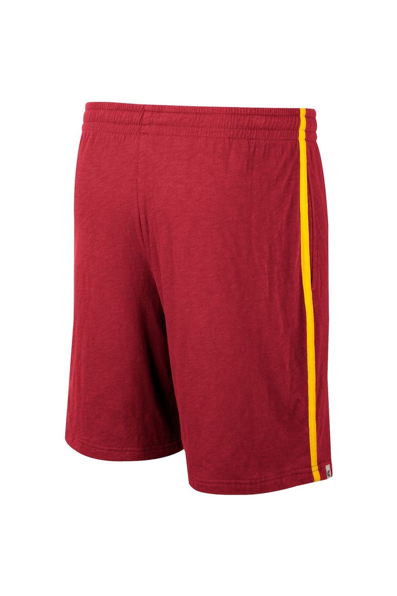 Men's Colosseum Cardinal Iowa State Cyclones Thunder Slub Shorts, Alternate, color, Cardinal
