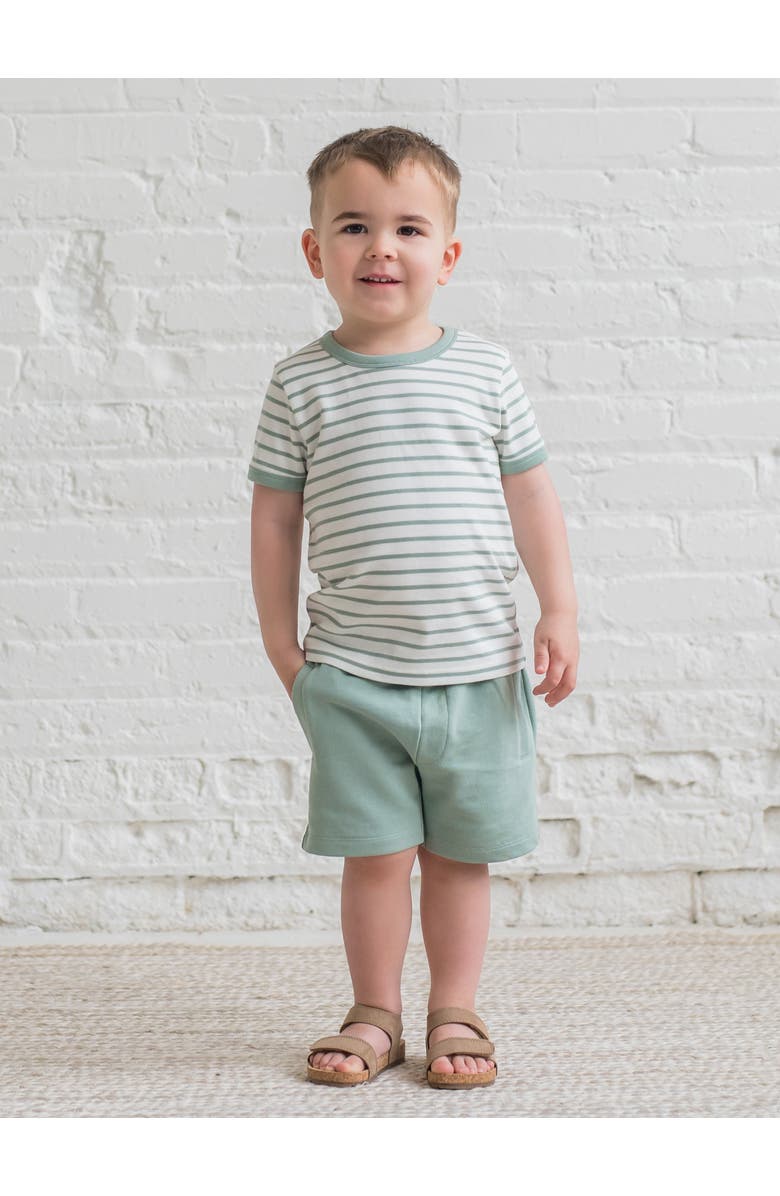 Colored Organics Chris Organic French Terry Shorts, Alternate, color, Jade