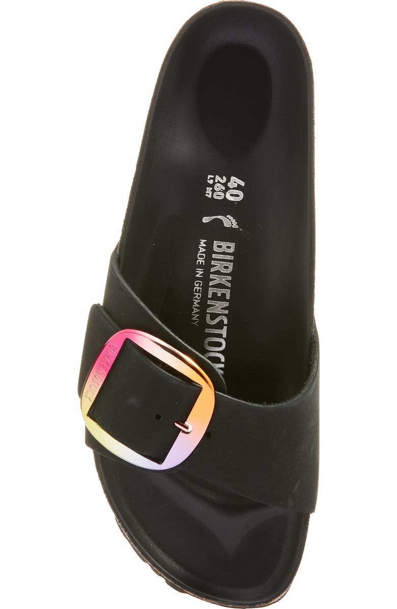Birkenstock Madrid Iridescent Big Buckle Slide Sandal, Alternate, color,
