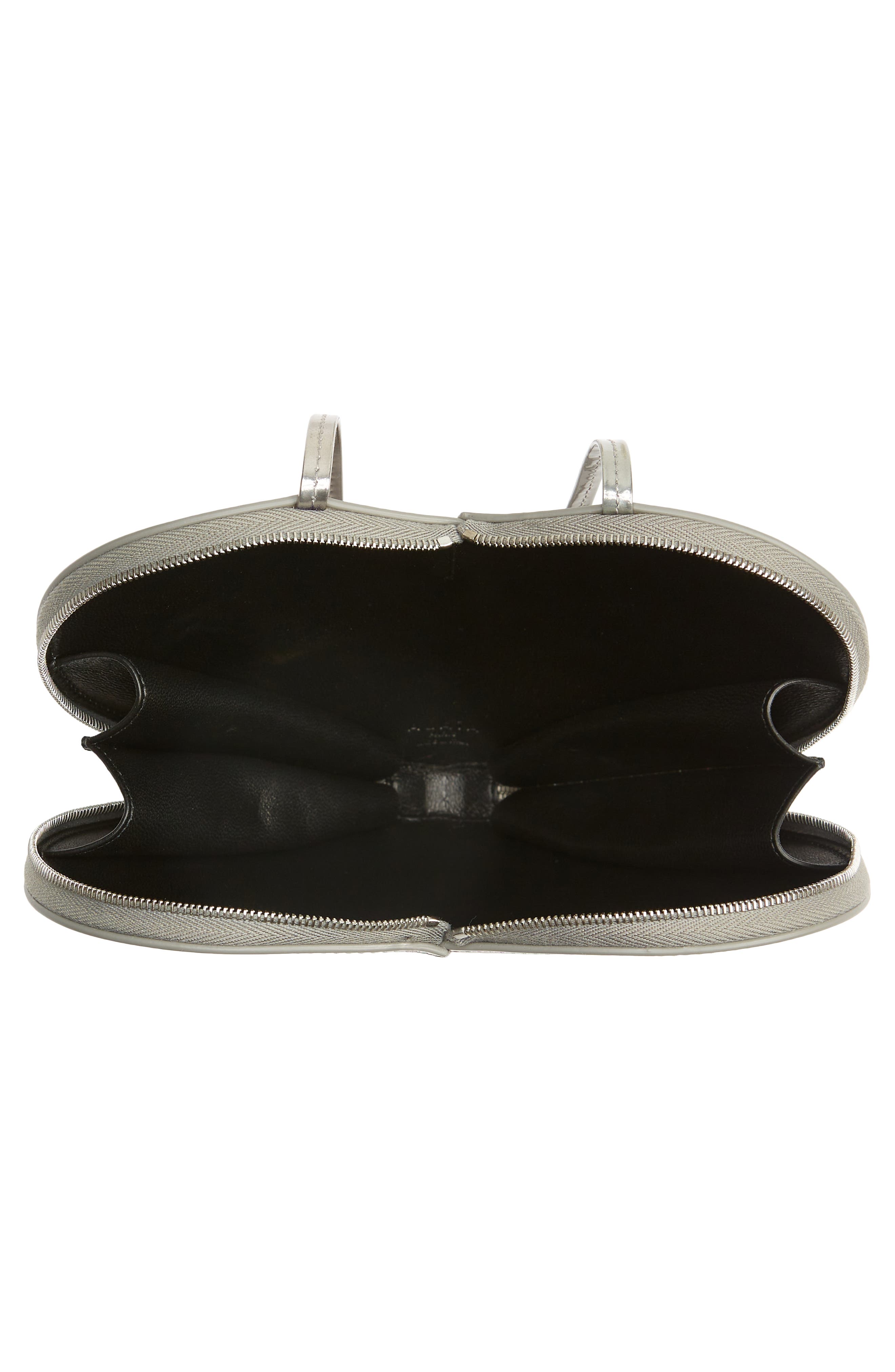 Alaïa Le Coeur Mirrored Leather Crossbody Bag, Alternate, color, 