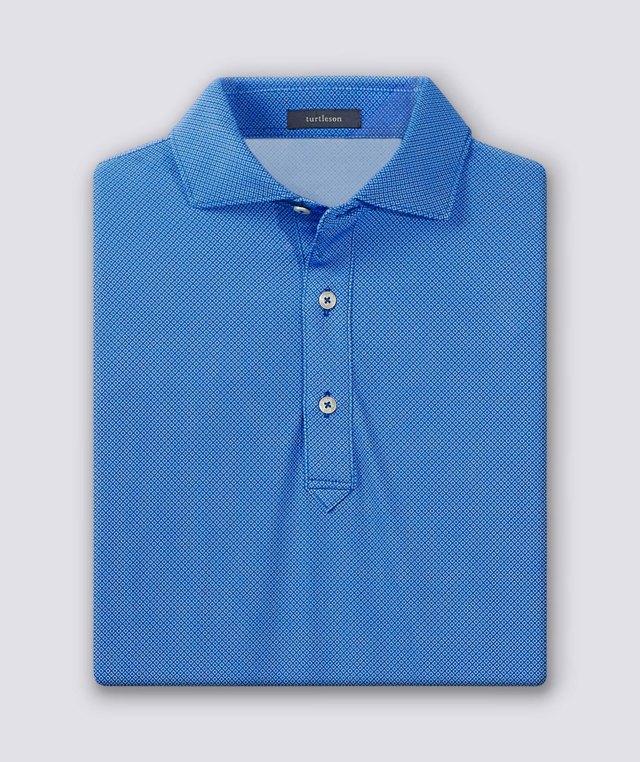 Clarence Mini Diamond Jacquard Performance Polo - image 3