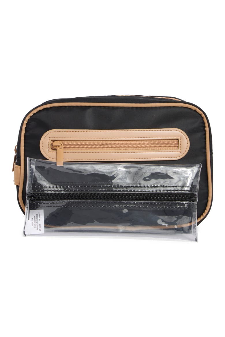 Max & Motion Dopp Kit with Toothbrush Pouch, Alternate, color, NORDSTROM BLACK/TAN