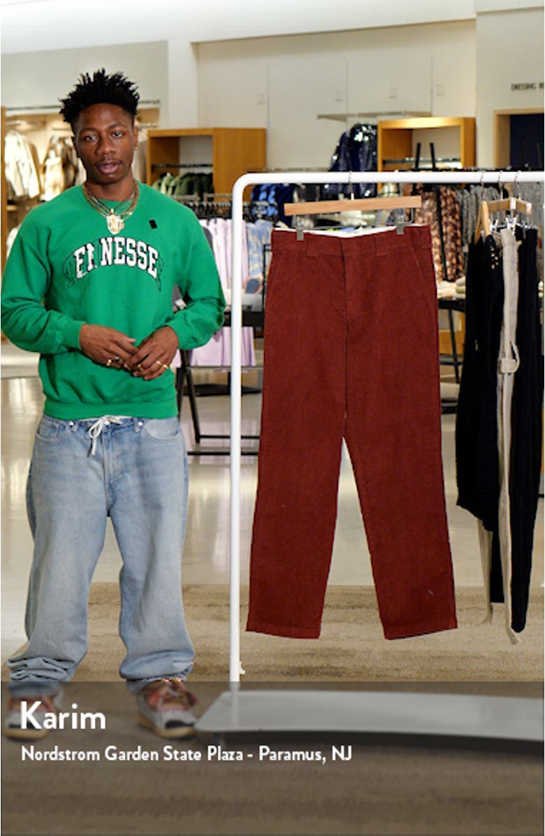 Flat Front Corduroy Pants, sales video thumbnail