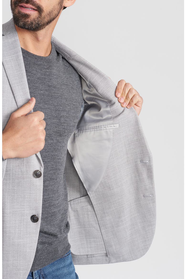 Grey Textured Notch Lapel Sport Coat, Alternate, color, GREY
