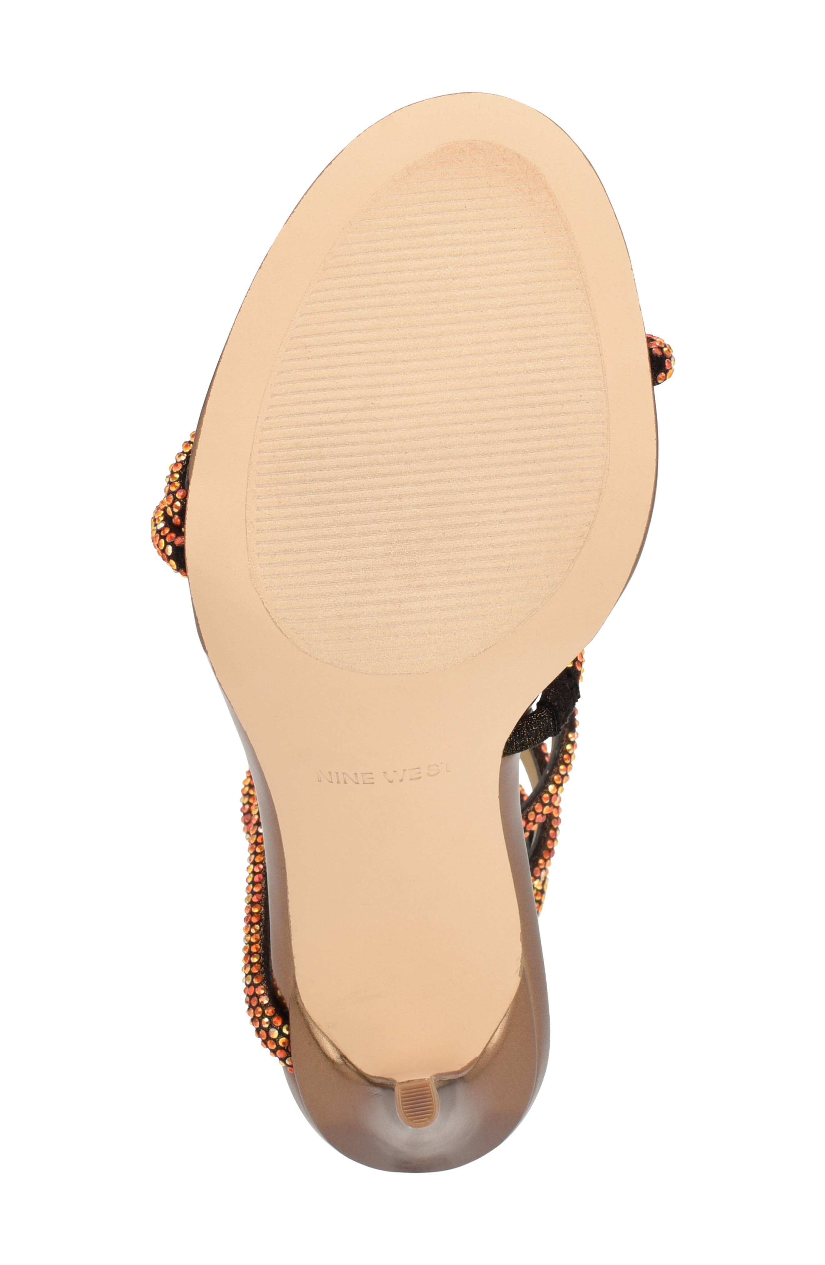 Maskill Rhinestone Ankle Wrap Sandal, Alternate, color, GOLD 710