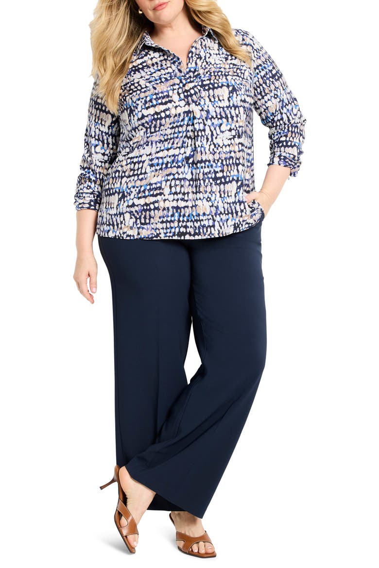 Harvest Dot Pullover Top, Alternate, color, BLUE MULTI