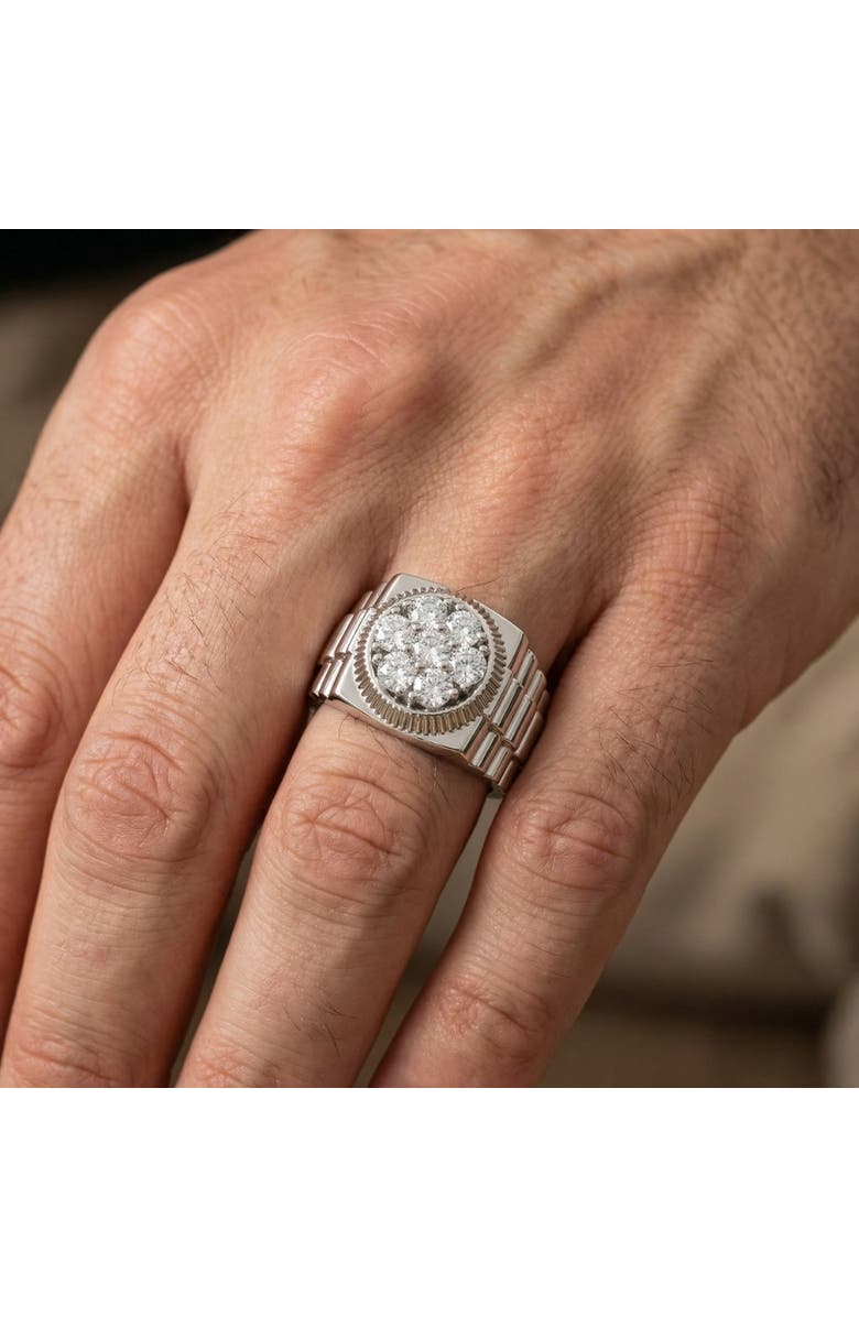 Bliss Diamond Men's 3/4Ct Diamond Anniversary Wedding Ring 14k Gold Lab Grown, Alternate, color, 14K White Gold