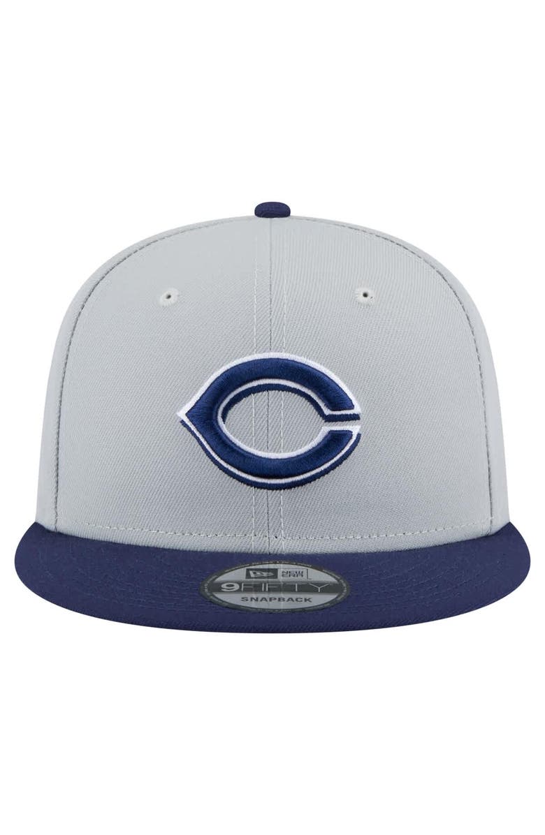New Era Men's New Era Gray/Navy Cincinnati Reds 2-Tone Color Pack 9FIFTY Snapback Hat, Alternate, color,