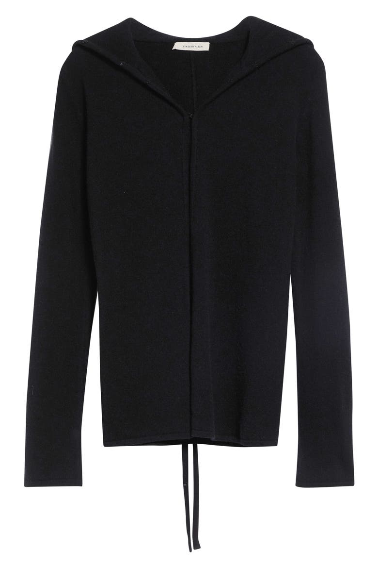 Hook and Eye Wool Hoodie, Alternate, color, CHARCOAL MELANGE