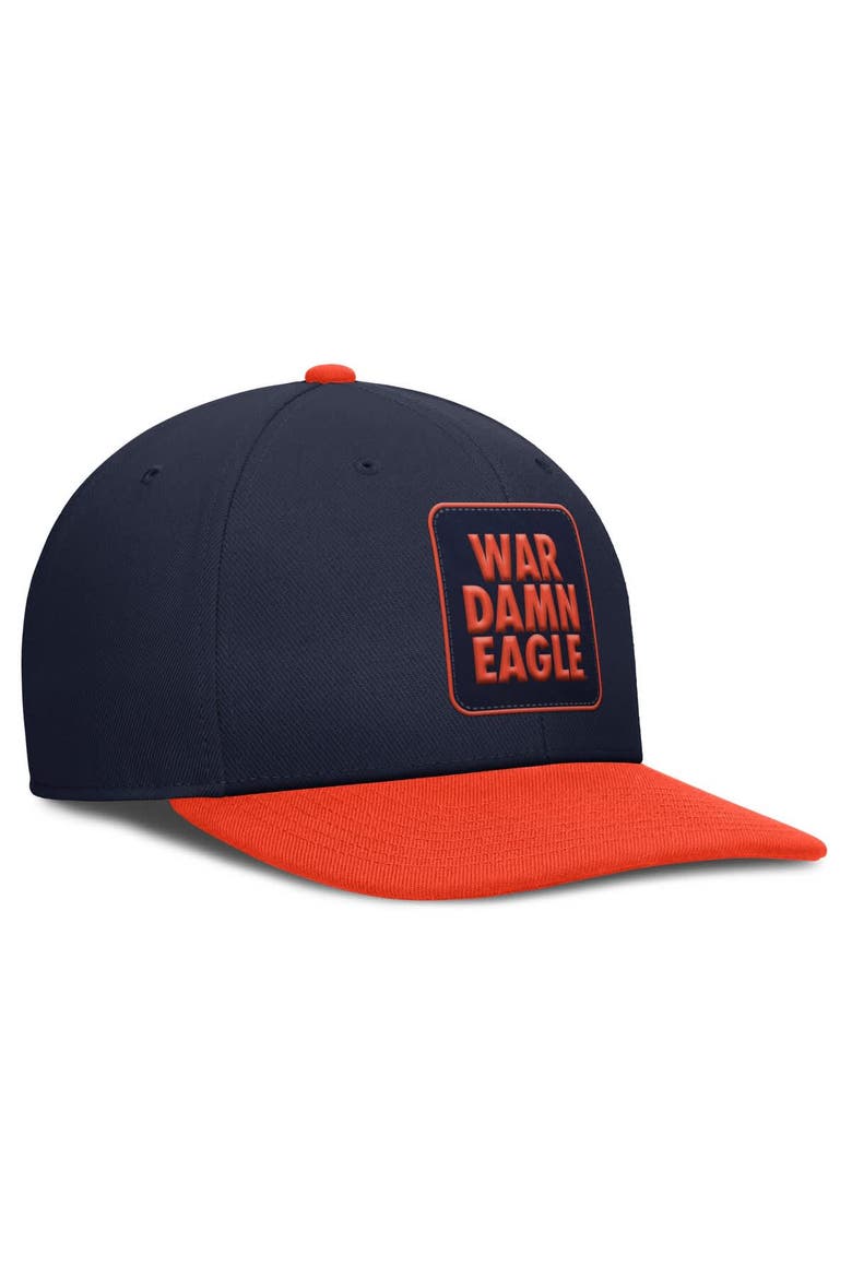 Men's Nike Navy/Orange Auburn Tigers 2025 Sideline Campus Pro Local Snapback Hat, Alternate, color, Navy