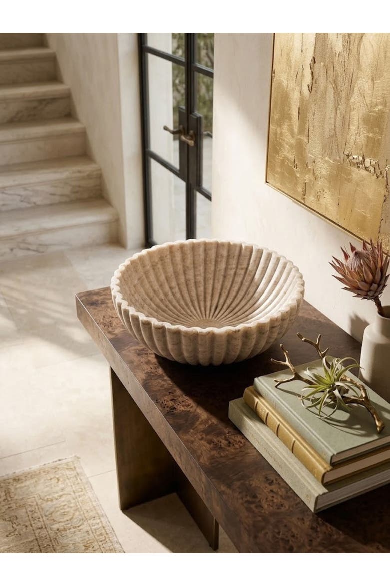 Cairo Beige Marble Bowl, Alternate, color, Beige