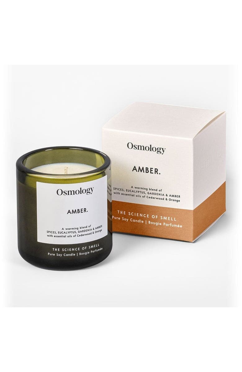 Osmology Amber Scented Candle, Main, color, Green
