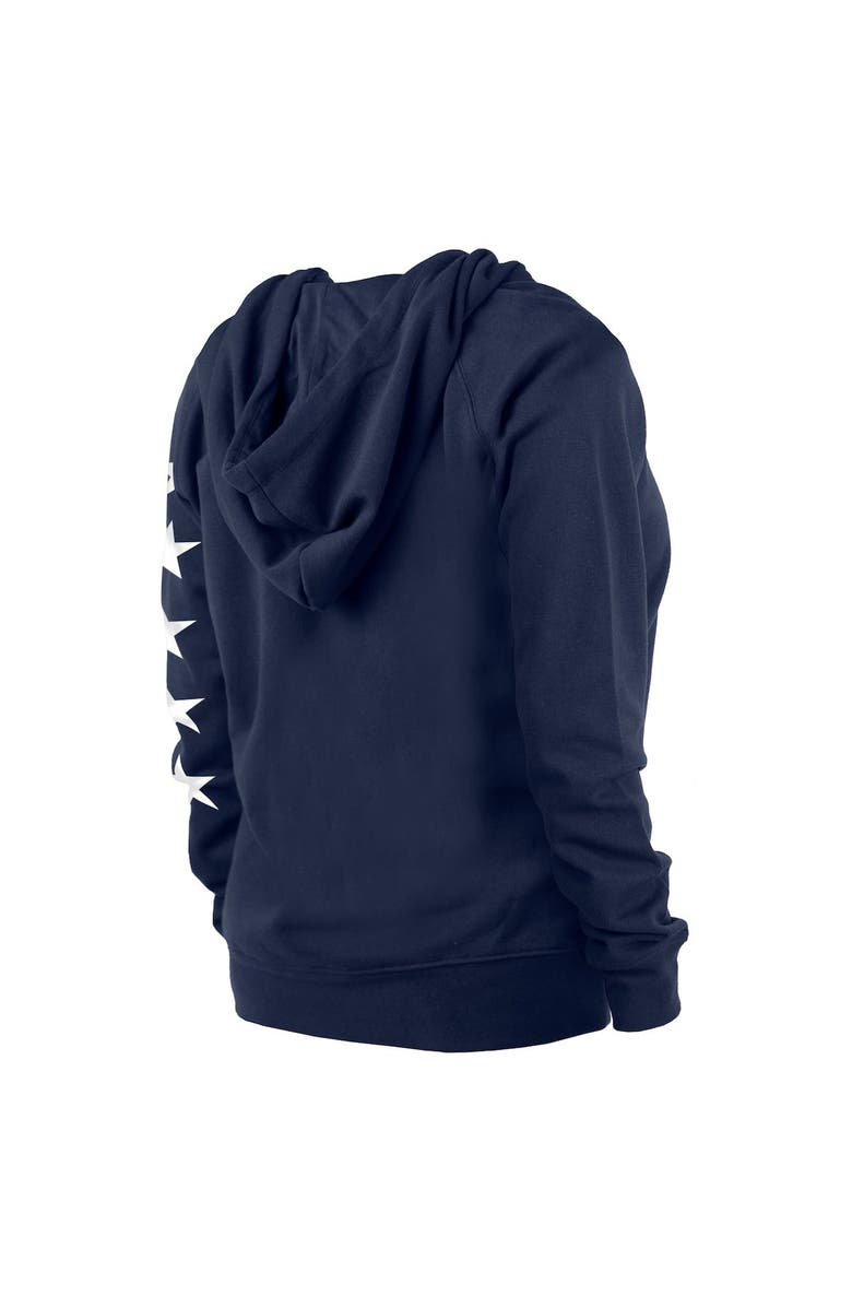 New Era Women's New Era Navy Brooklyn Nets 2021/22 City Edition Pullover Hoodie, Alternate, color, 