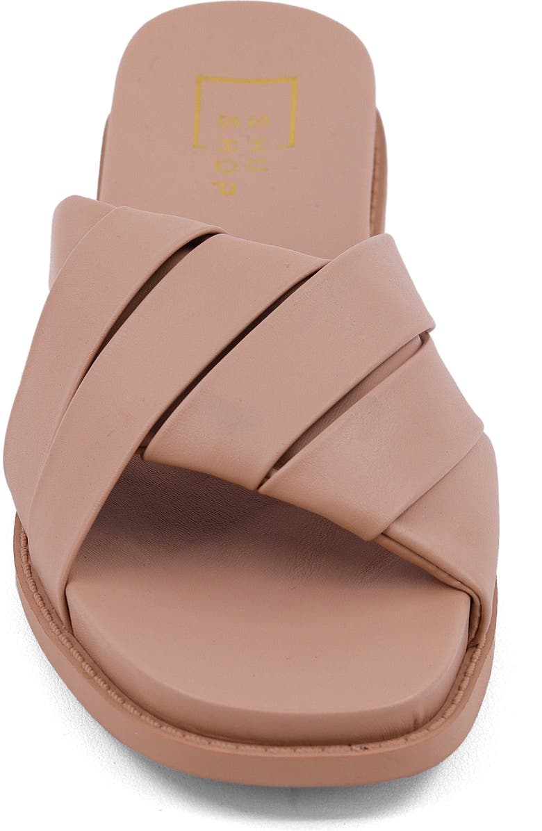 SHUSHOP Chelsea Slide Sandal, Alternate, color, Beige