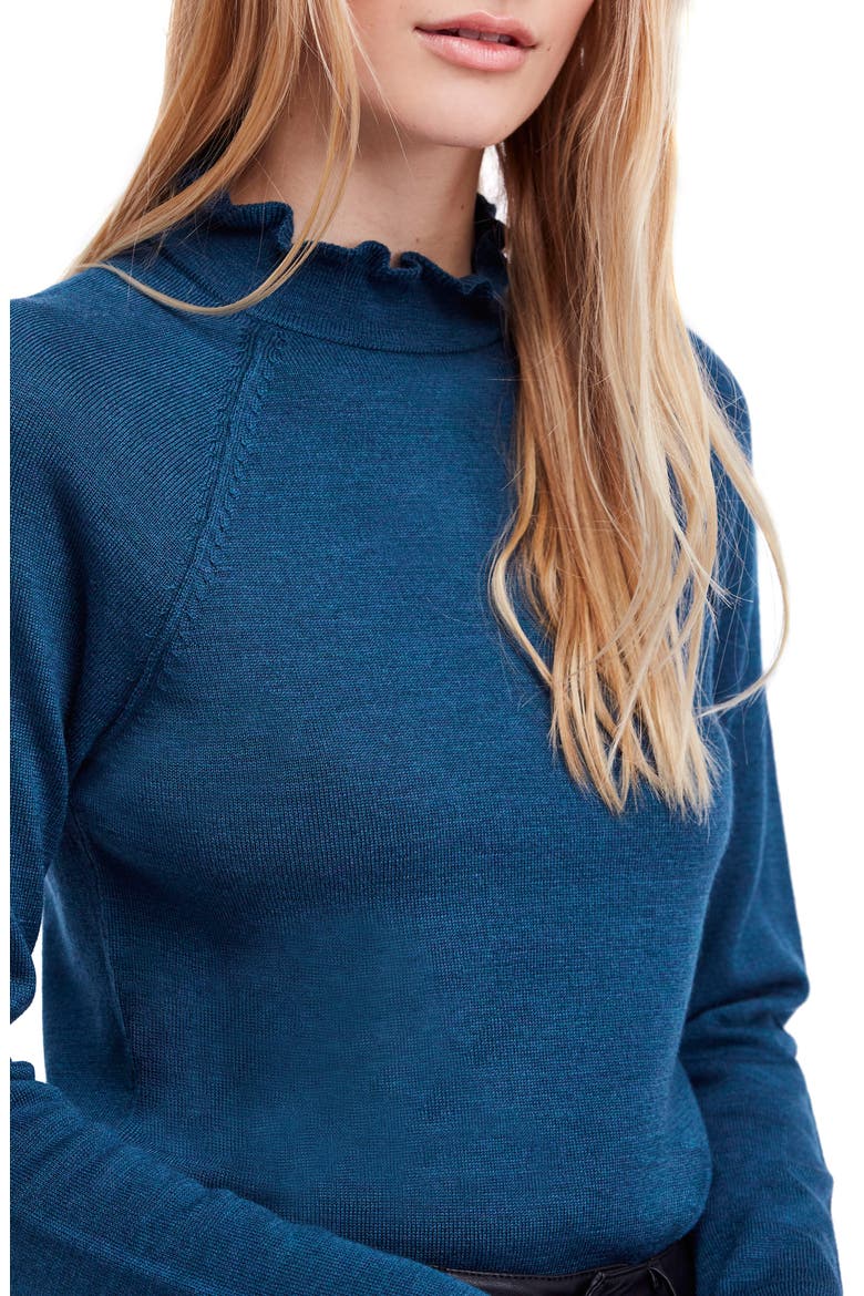 Needle & Thread Merino Wool Sweater, Alternate, color, DARK TURQUOISE