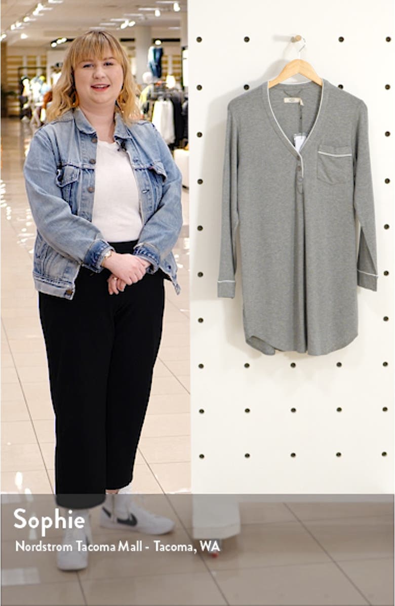 Henning II Henley Sleep Shirt, sales video thumbnail