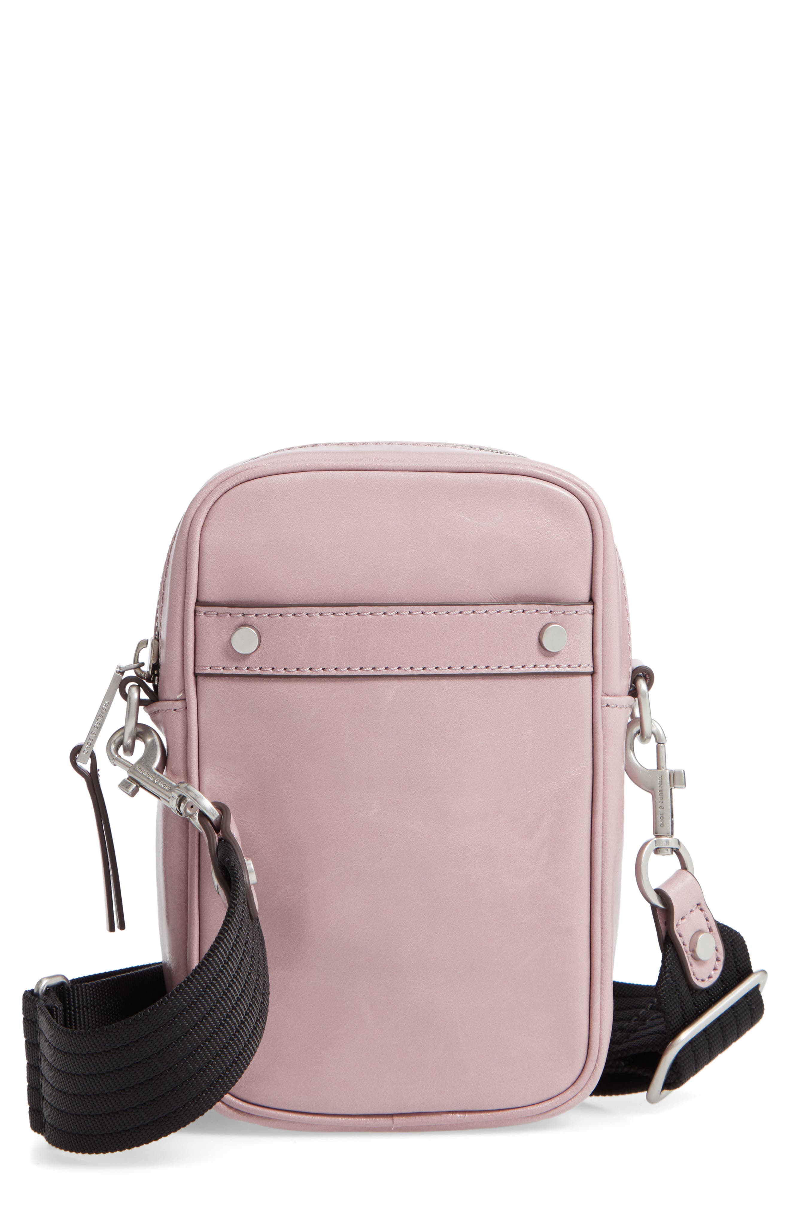 Murphy Glazed Leather Crossbody Bag, Main, color, PURPLE QUAIL