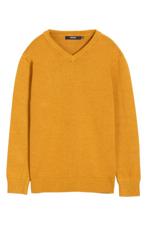 Kids' Basic V-Neck Sweater (Big Kid)