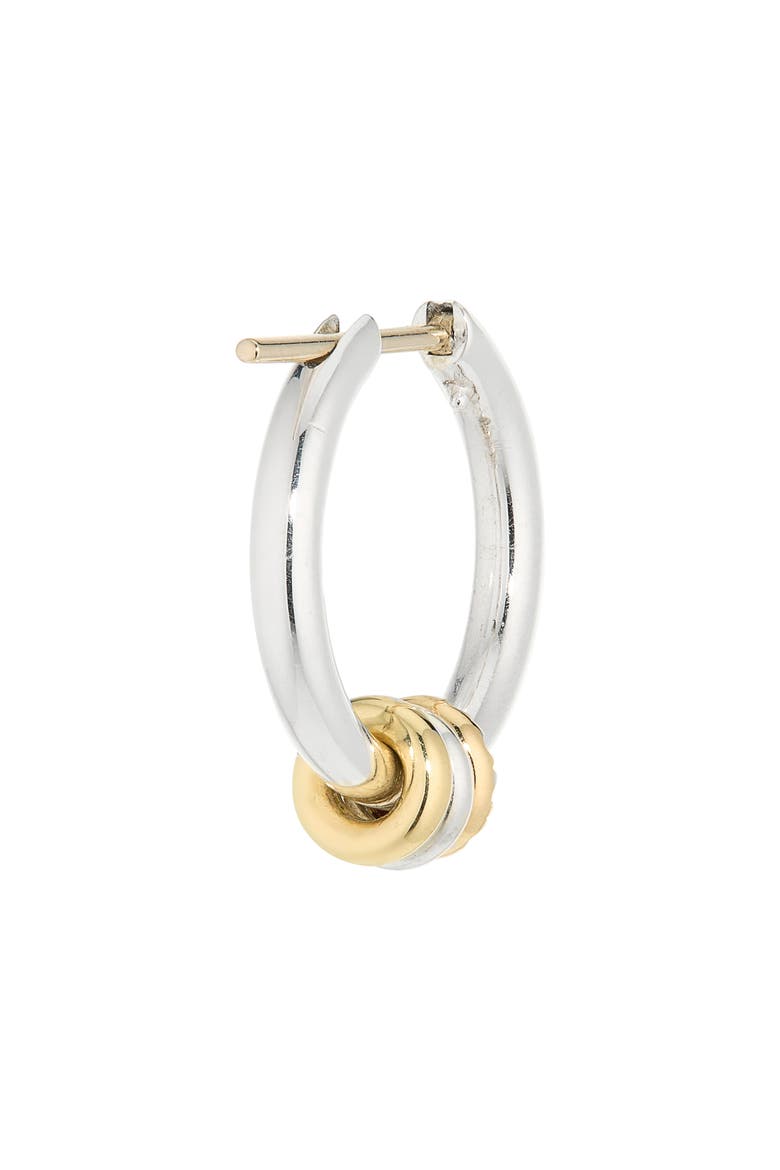 Ara Sterling Silver & 18K Gold Huggie Hoop Earrings (Nordstrom Exclusive), Alternate, color, SILVER/ GOLD