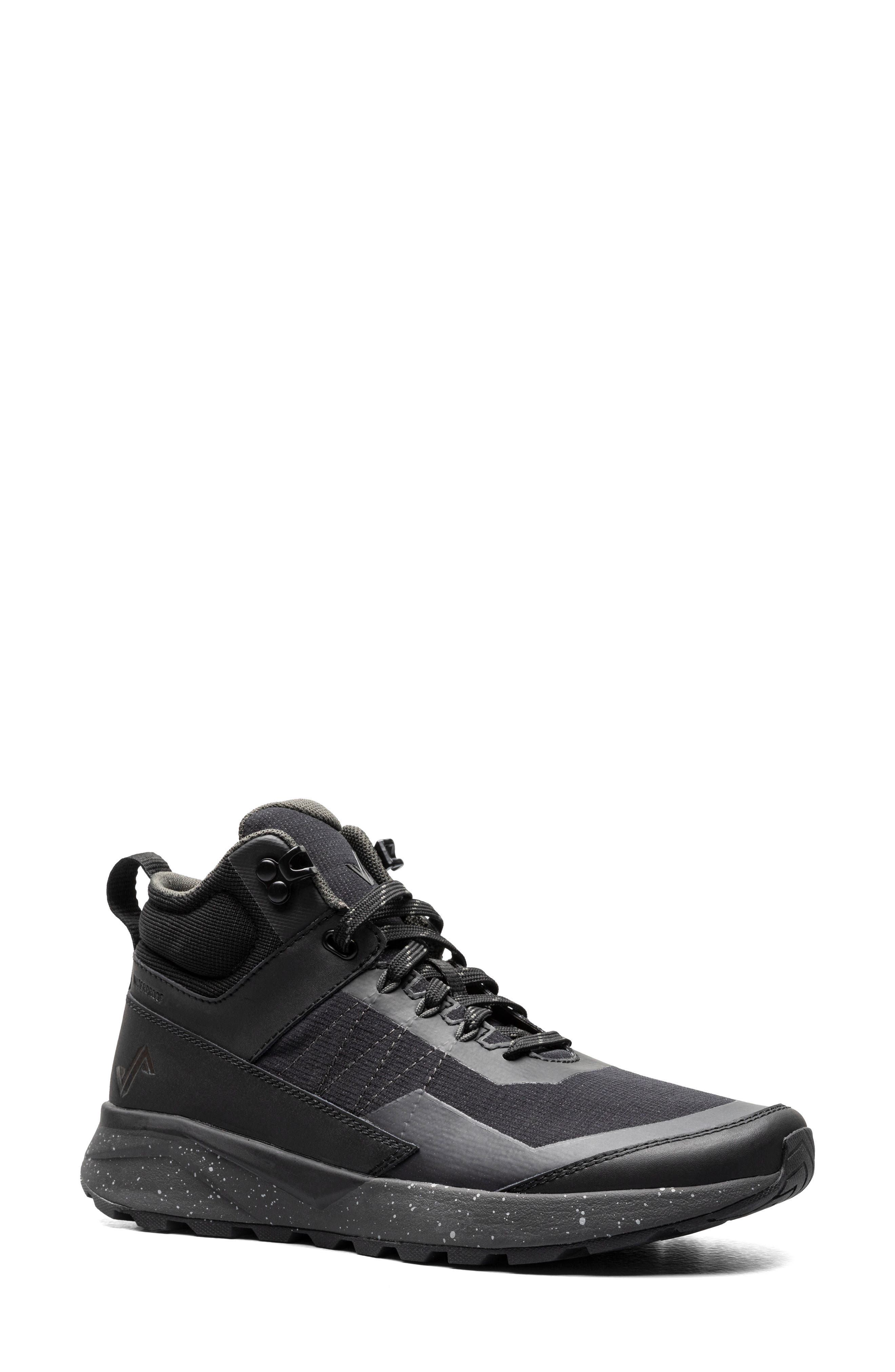 Forsake Cascade Peak Mid Waterproof Hiking Shoe, Main, color, Black