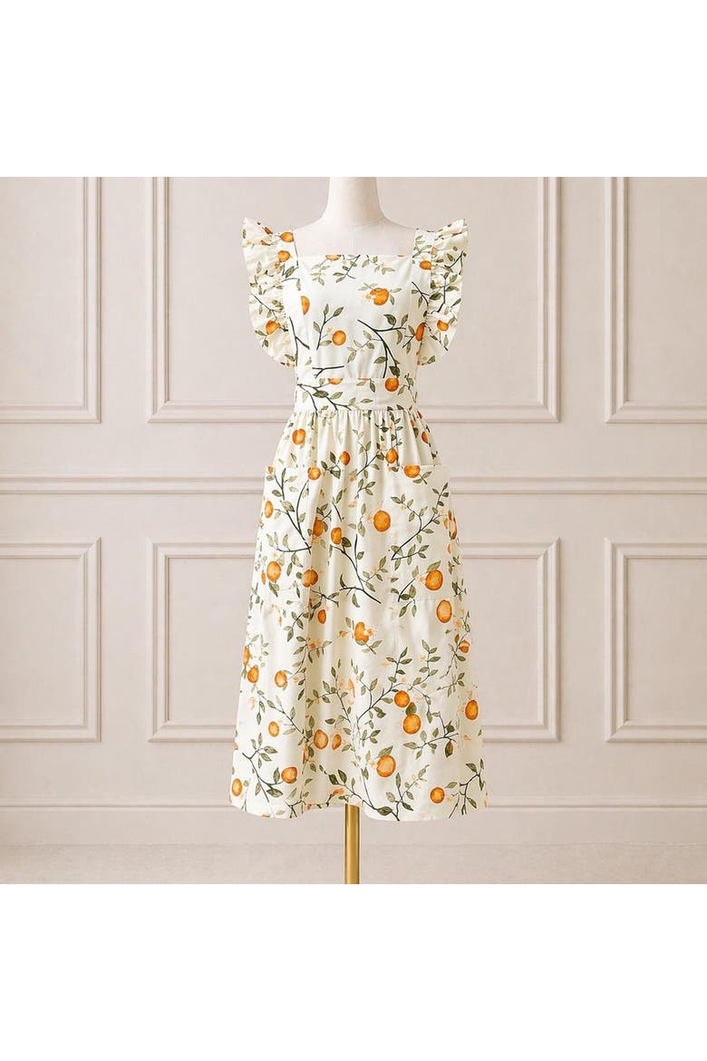 Orange Grove Mommy Hostess Apron, Alternate, color, Orange Grove