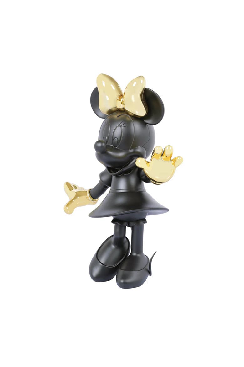 Minne Mouse Welcome Figurine, Alternate, color, Black / Gold