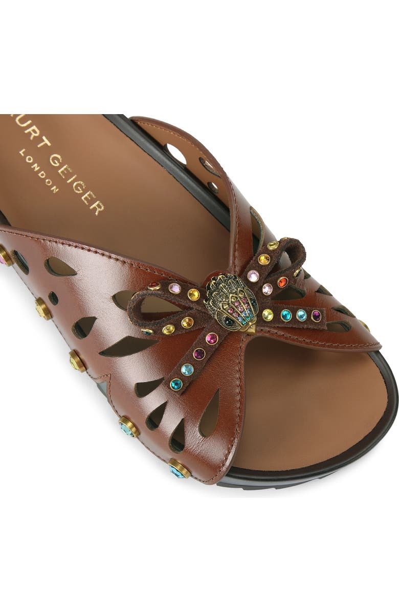 Kurt Geiger London Boho Butterfly Flatform Sandal, Alternate, color, Brown