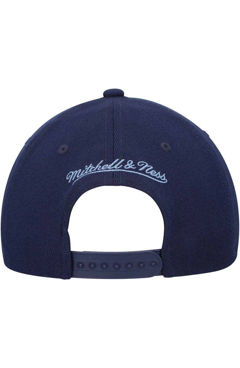 Mitchell & Ness Men's Mitchell & Ness Navy/Light Blue Memphis Grizzlies MVP Team Two-Tone 2.0 Stretch-Snapback Hat, Alternate, color, 