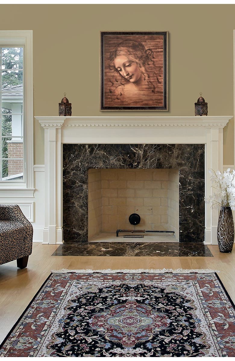 OVERSTOCK ART Female Head (La Scapigliata) with Antiqued Athenaeum Scoop Frame, Alternate, color, 