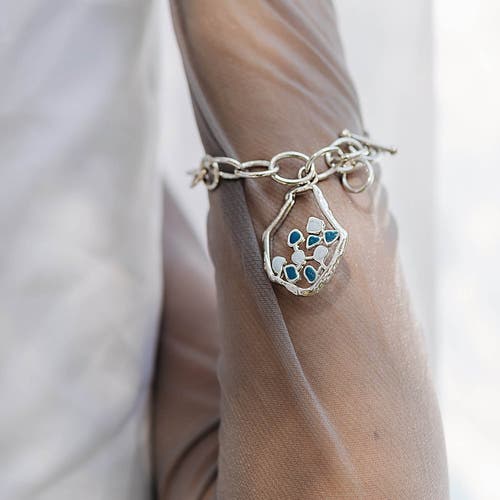 Dhwani Bhansal Laza Bracelet In White Rhodium Plated