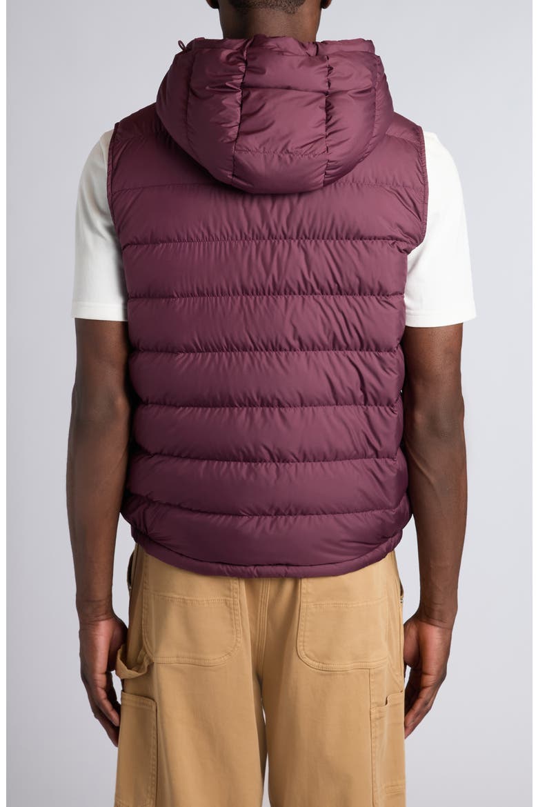 Marseillan Hooded Down Puffer Vest, Alternate, color, CATAWBA GRAPE