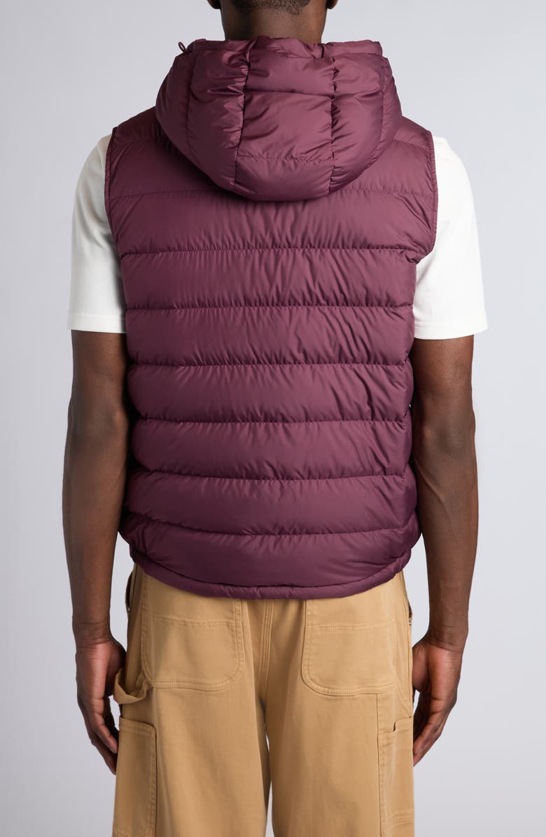 Moncler Marseillan Hooded Down Puffer Vest, Alternate, color, Catawba Grape