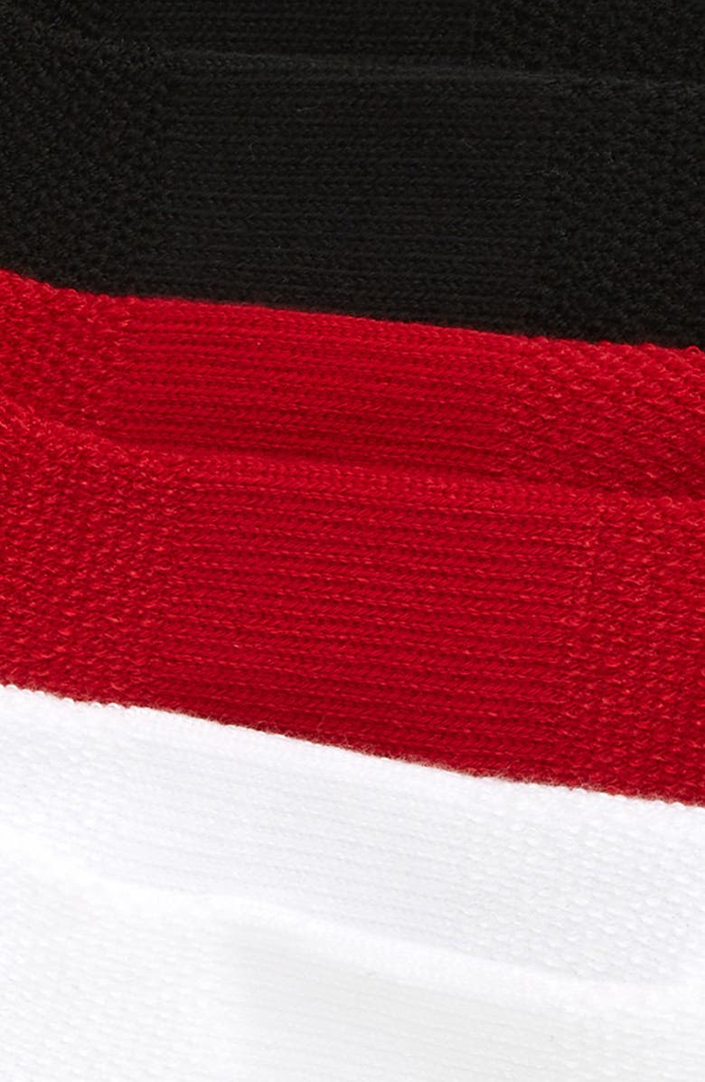 Jordan 3-Pack Dri-FIT Everyday Max No-Show Socks, Alternate, color, Black/ White/ Gym Red
