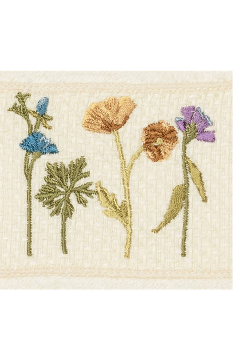 Linum Home Textiles Serenity Embellished Washcloth - Set of 2 - Cream, Alternate, color, Cream