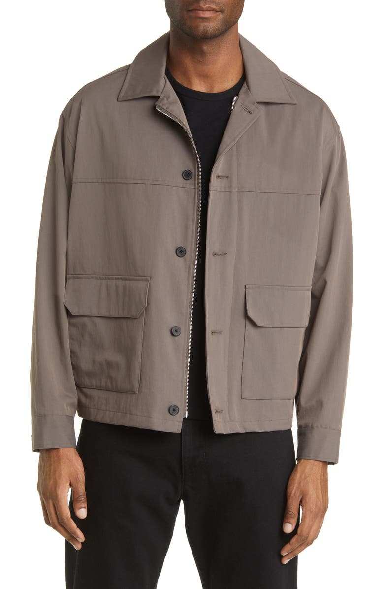 FRAME Twill Club Jacket, Main, color, 