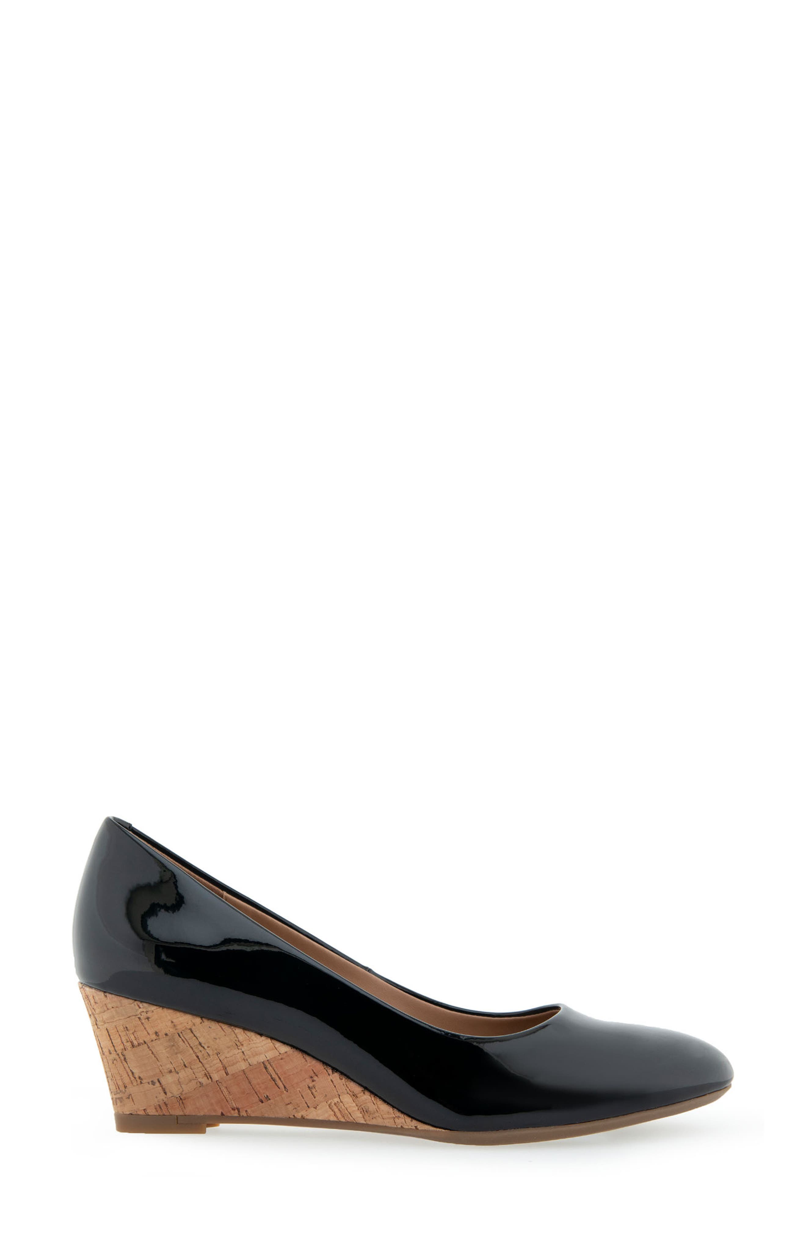 Aerosoles Iris Wedge Pump - Wide Width Available, Alternate, color, Black Patent