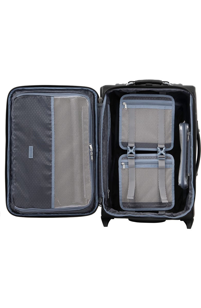 TRAVELPRO Platinum Elite Softside Expandable Carry-On 22-Inch 2 Wheel Upright Luggage, Alternate, color, Shadow Black