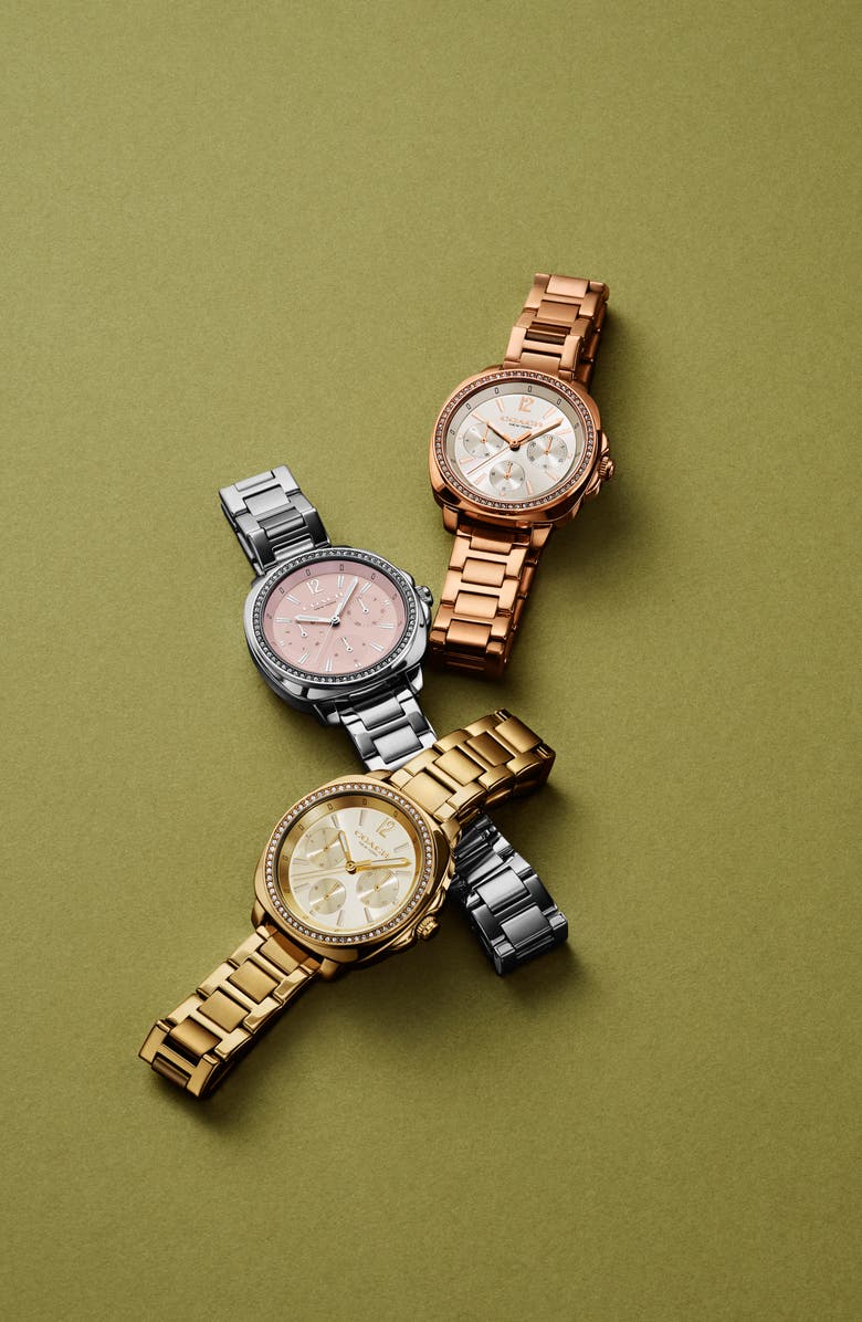 COACH Kitt Bracelet Watch, 34mm, Alternate, color, Blush