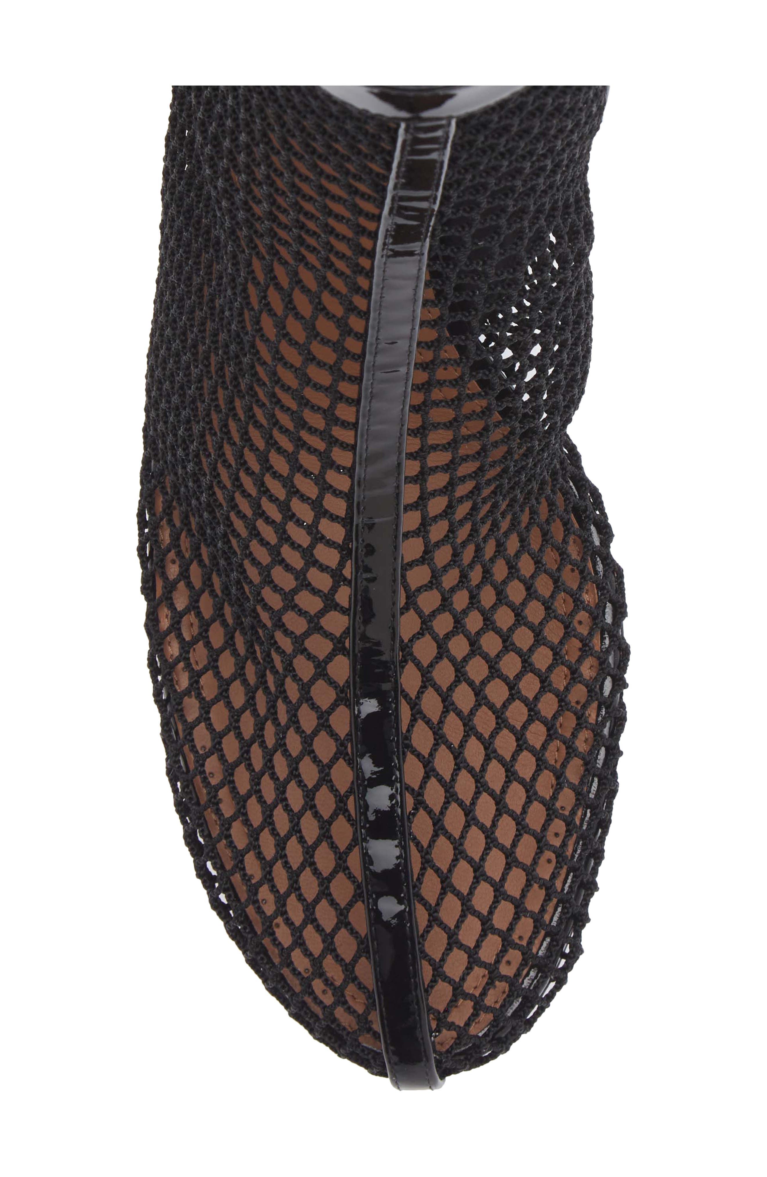 Fishnet Bootie, Alternate, color, NOIR