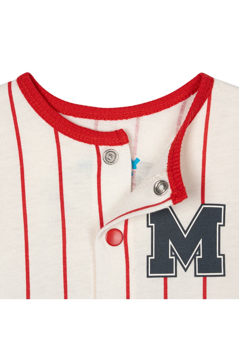 Mickey Mouse Athletic One Piece Romper, Alternate, color, Red Mickey Mouse