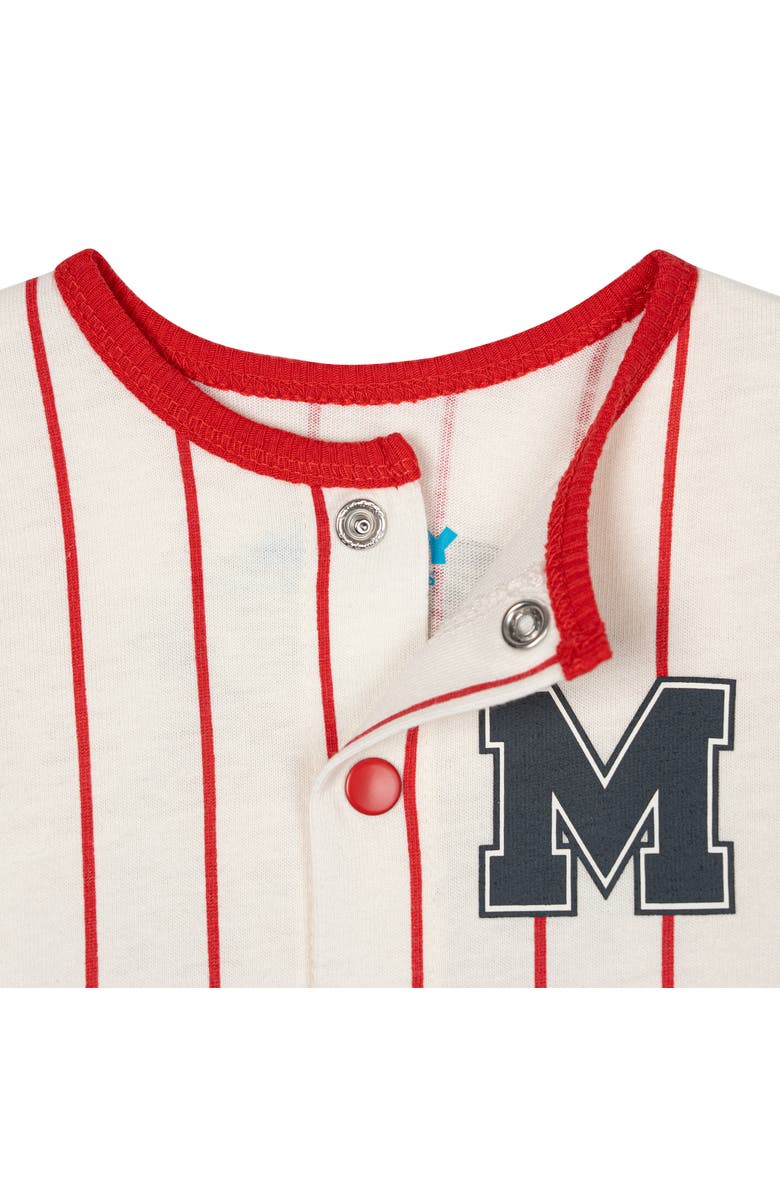 Disney Mickey Mouse Athletic One Piece Romper, Alternate, color, Red Mickey Mouse