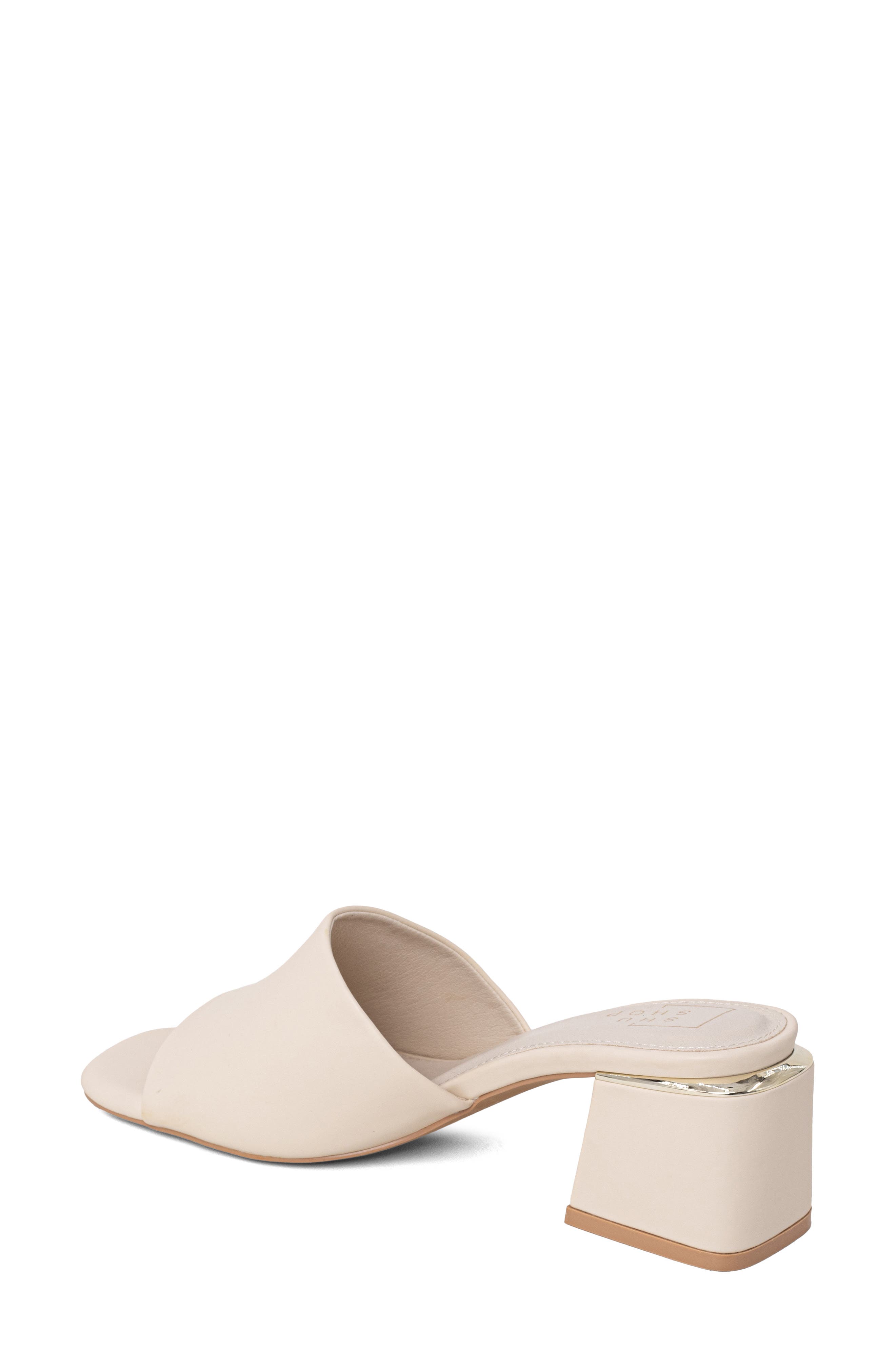 SHUSHOP Glinda Slide Sandal, Alternate, color, Bone