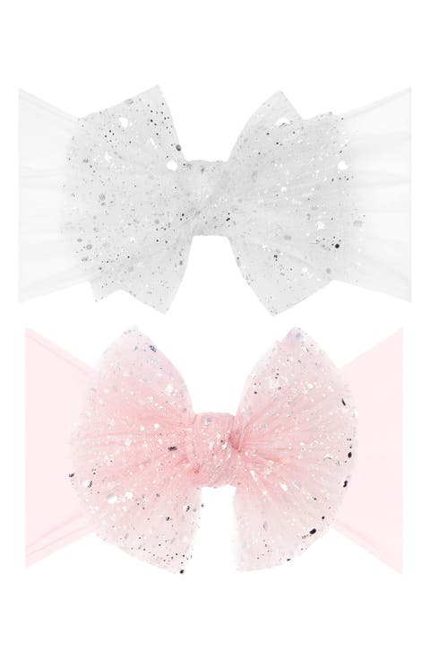 2-Pack Fab-Bow-Lous® Point d'Esprit Tulle Headbands (Baby)