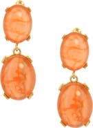 OLIVIA WELLES Perfect Peach Drop Earrings